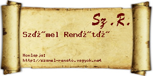 Számel Renátó névjegykártya